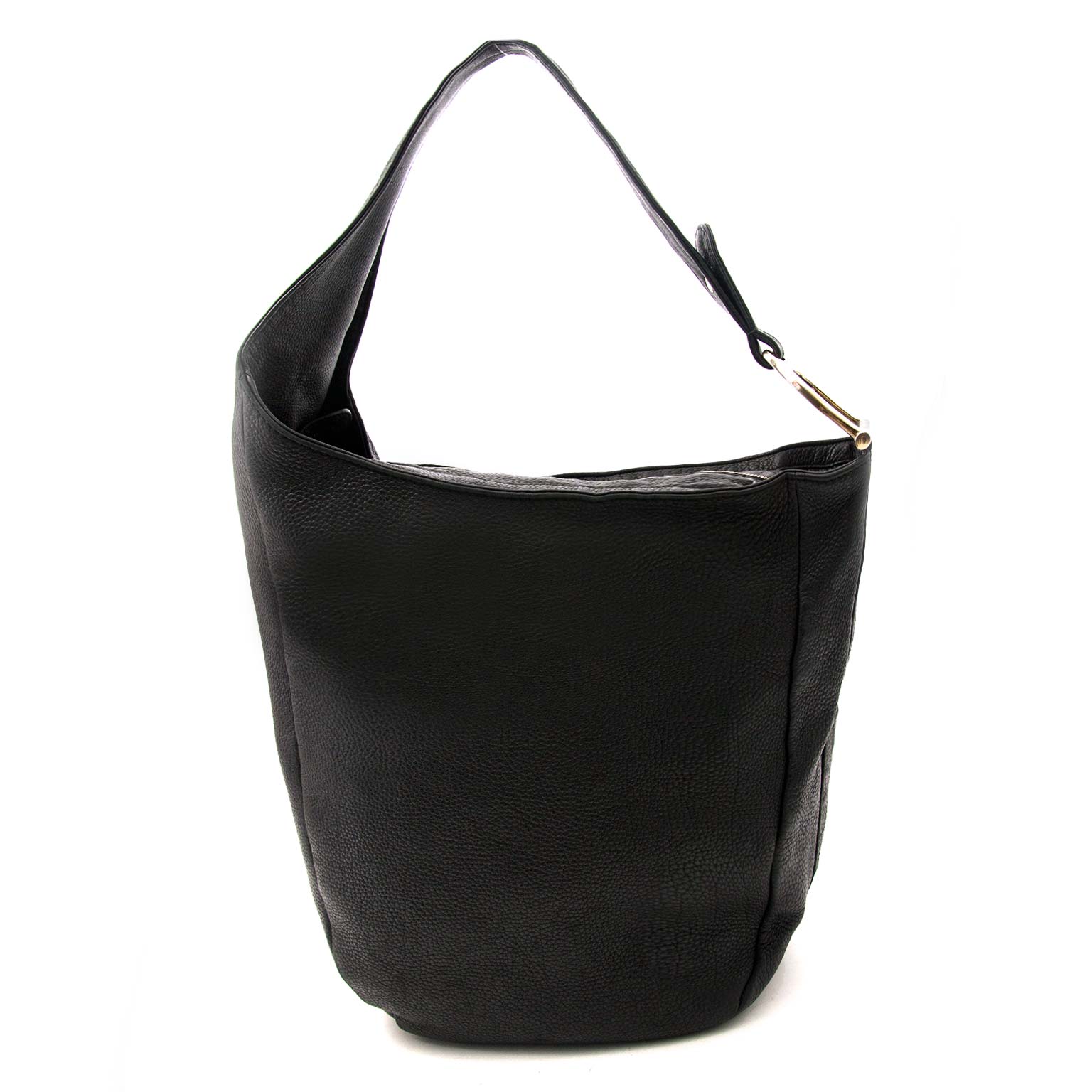 acheter en ligne seconde main Gucci Black Leather Medium Greenwich Shoulder Bag Grey