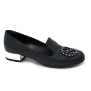 acheter en ligne seconde main Gucci Black Loafers Silver Heels Size 39