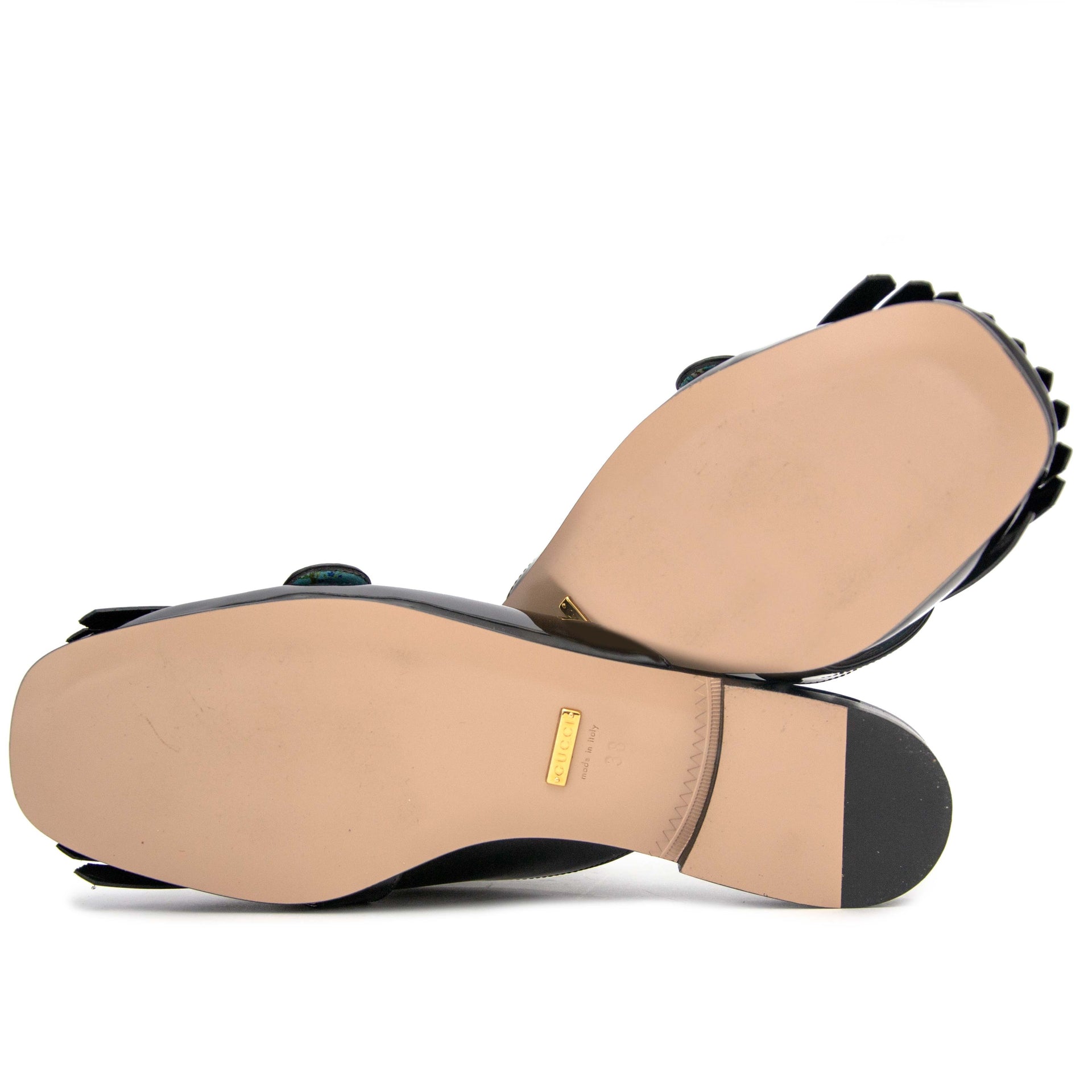 Gucci Marmont Patent Leather Slide - Size 38