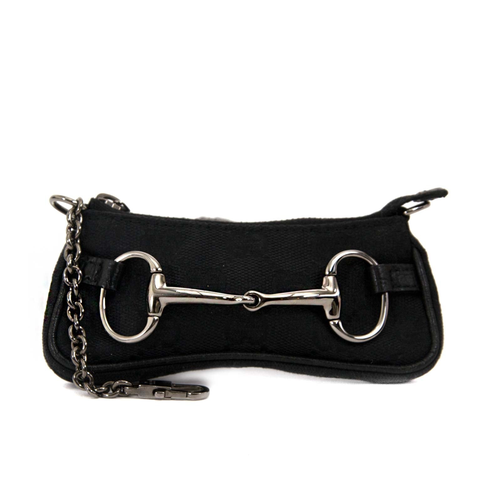 Koop tweedehands Gucci Black Monogram Key Case bij labellov.com