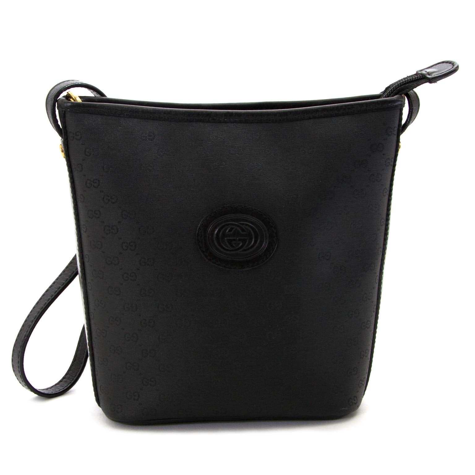 authentieke Gucci Black Monogram Crossbody Bag nu te koop bij labellov.com voor de beste prijs