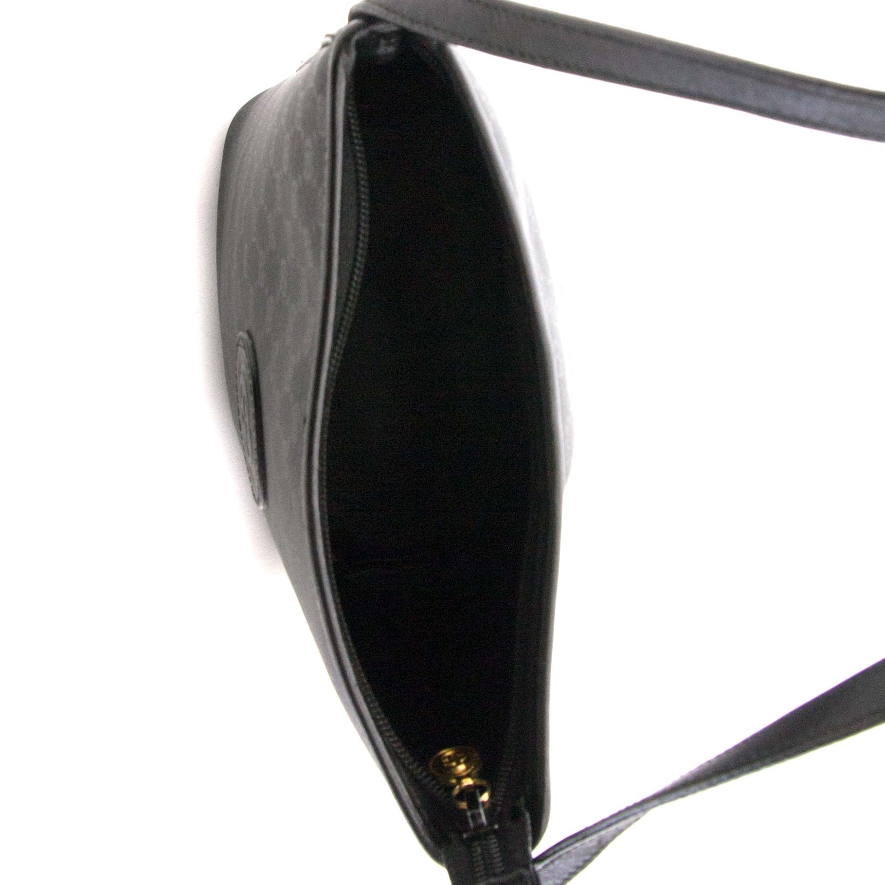 buy safe online second hand Gucci Black Monogram Crossbody Bag at labellov antwerp