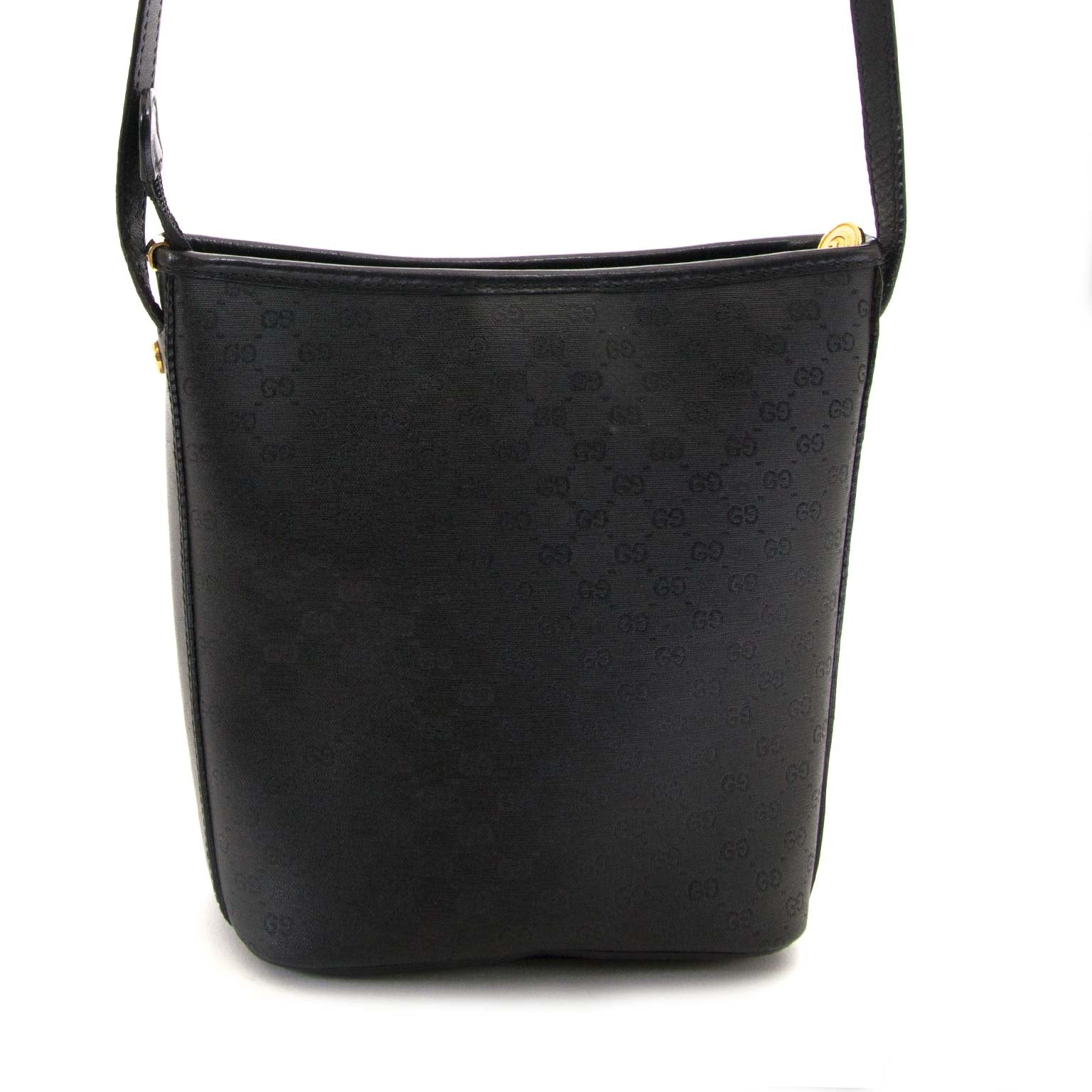 authentique Gucci Black Monogram Crossbody Bag en vendre chez labellov.com au meilleur prix