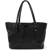 acheter en ligne seconde main Gucci Black Coated Shopper Monogram