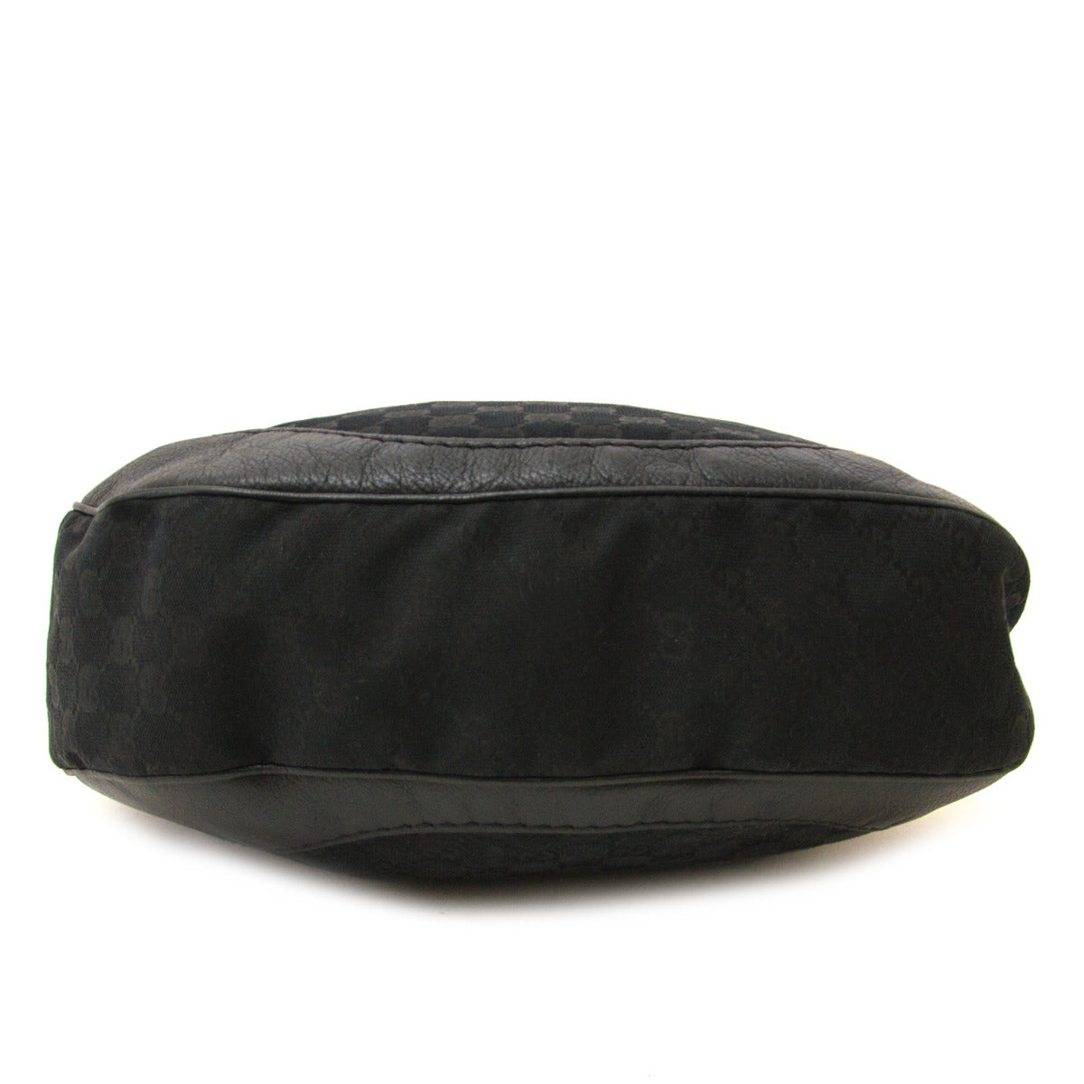 Sac porté épaule hobo Gucci Charlotte en tissu GG noir