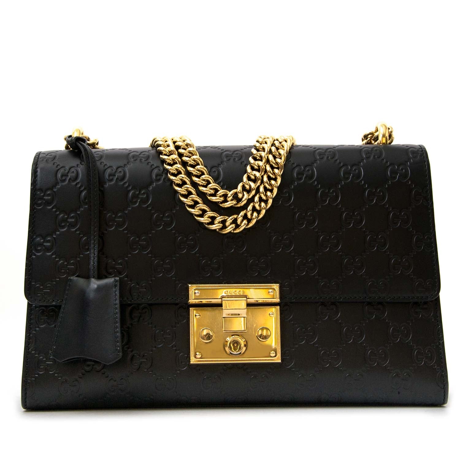looking for a Gucci Black Padlock Medium Signature Shoulder Bag? Shop for the best price at labellov.com