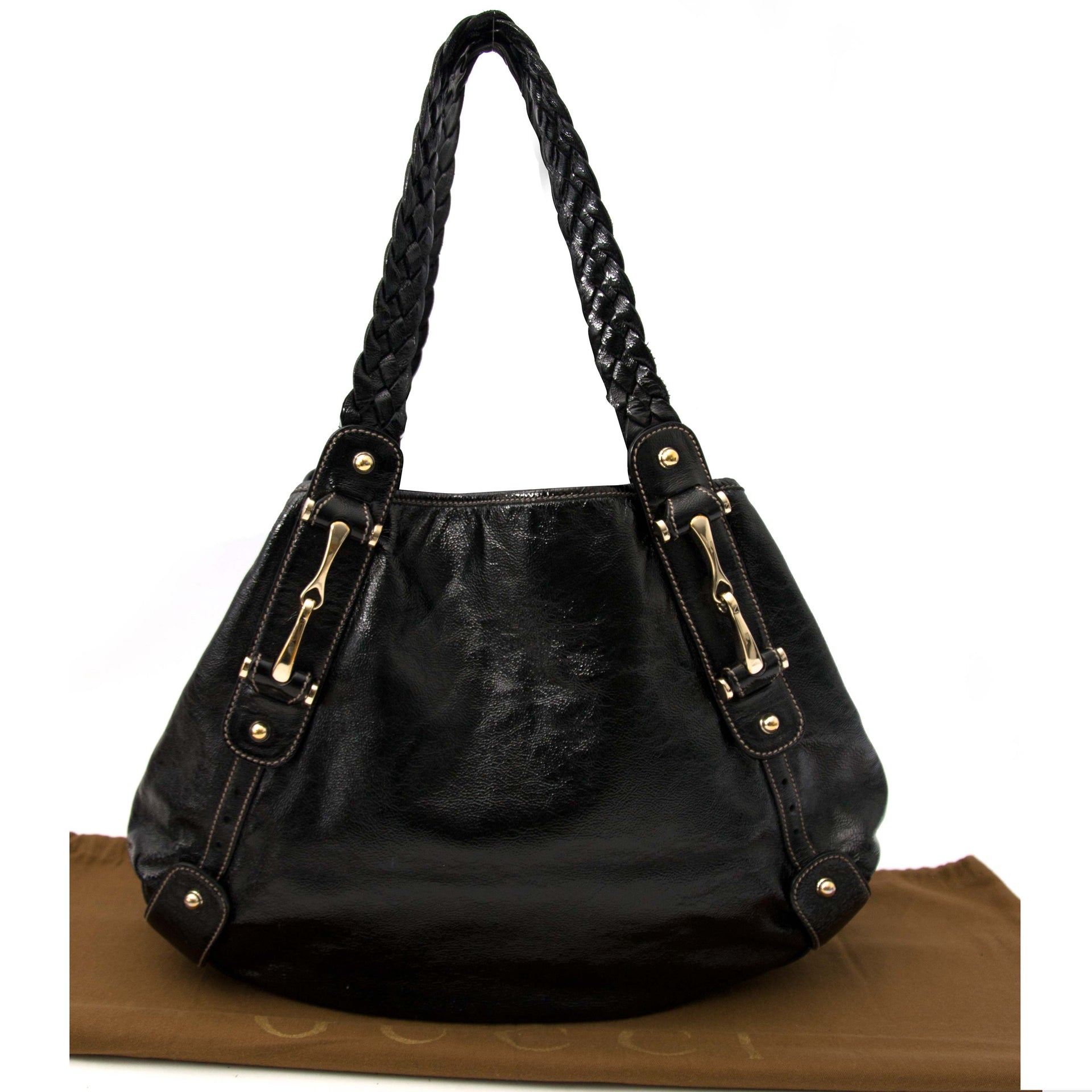 shop safe online your Gucci Black Leather Bag