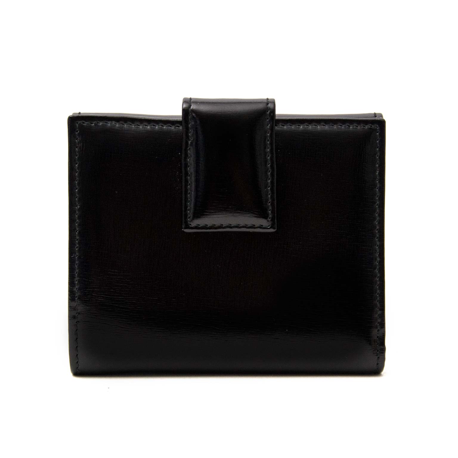 Portefeuille à rabat Gucci en cuir verni