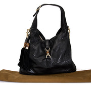 acheter en ligne pour le meilleur prix sac a main Gucci Jacky Black Python