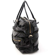 no waiting get your Gucci Black Leather Sabrina Medium Boston Bag online