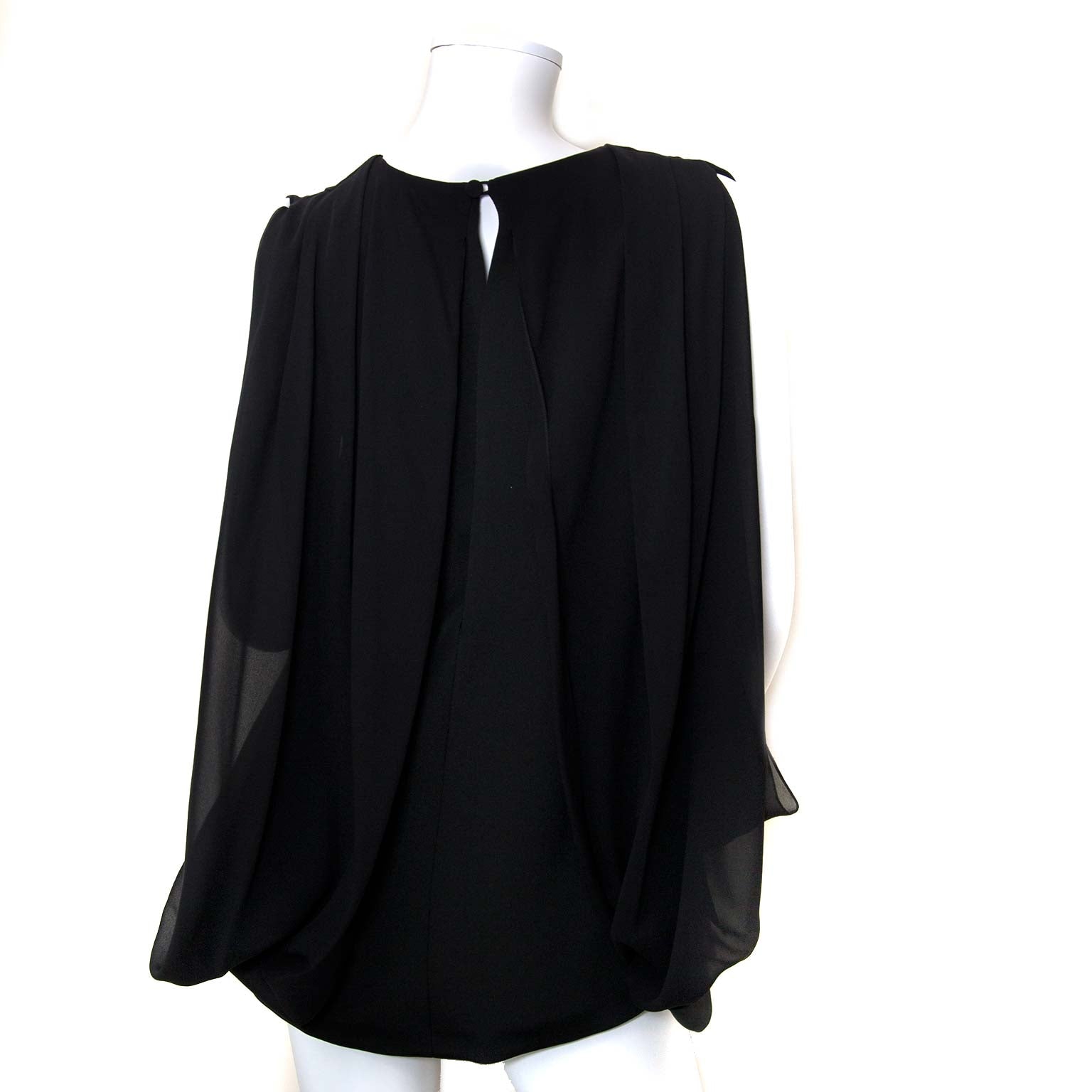 gucci black blouse at labellov vintage fashion webshop belgium