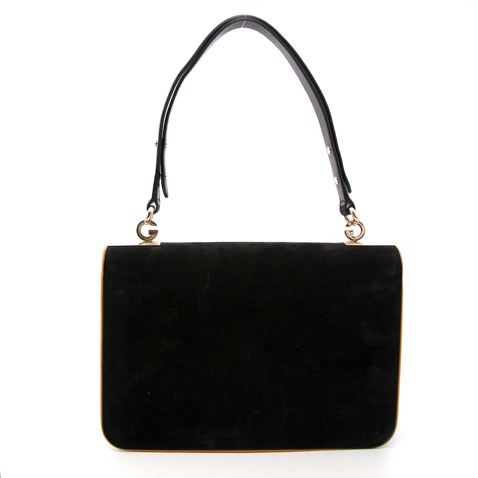 Gucci '1973' Nubuck Leather Flap Bag