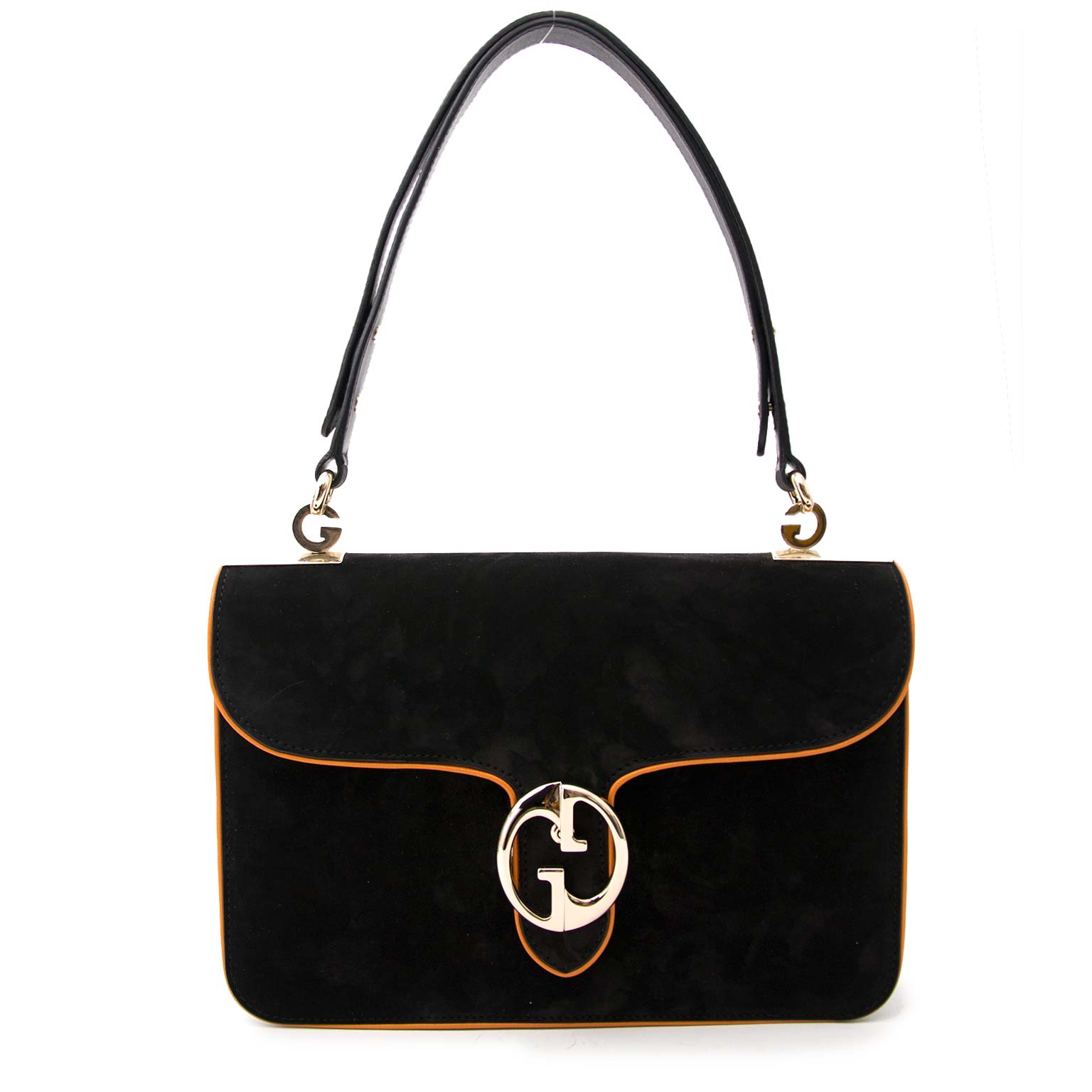Gucci '1973' Nubuck Leather Flap Bag