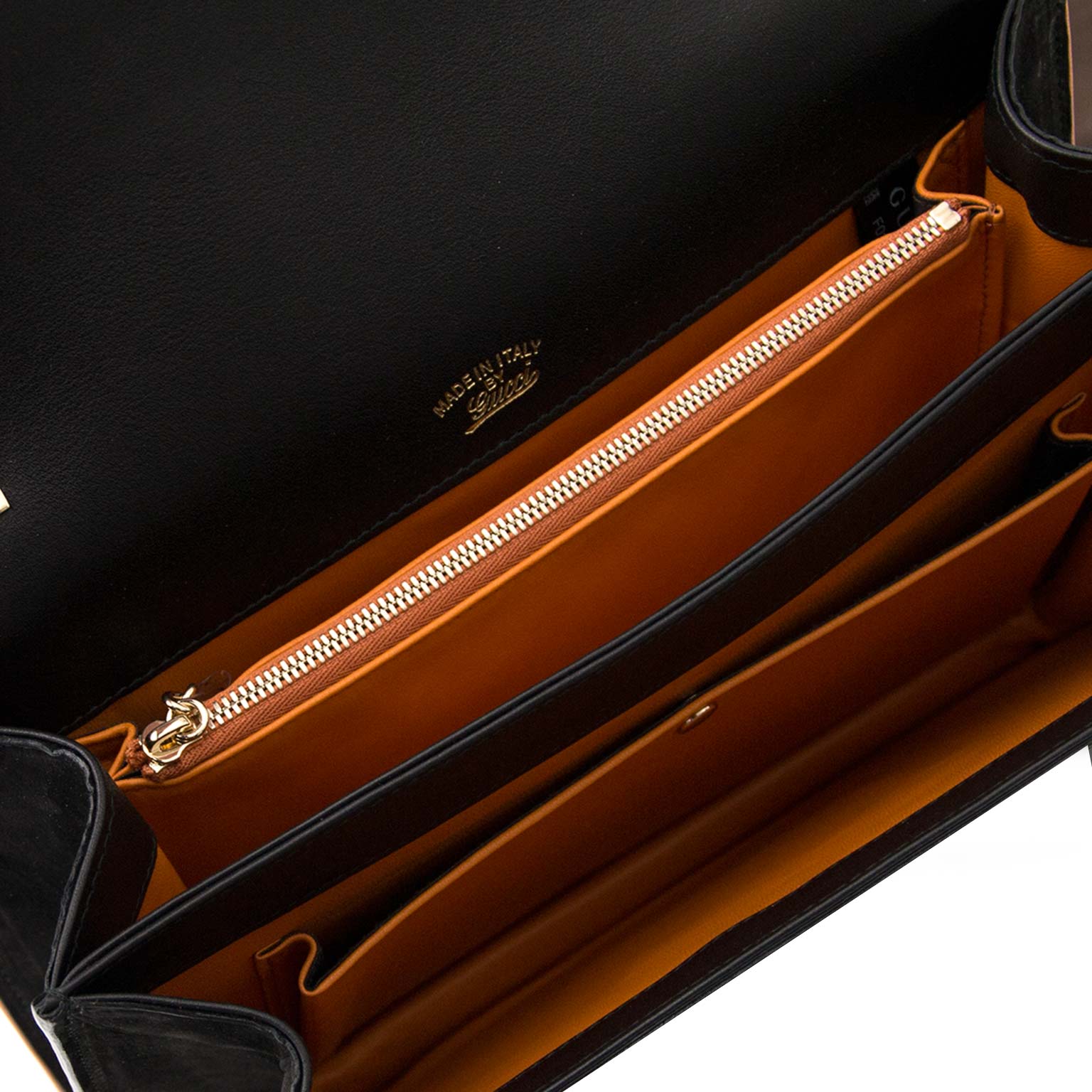 Bent u op zoek naar Gucci '1973' Nubuck Leather Flap Bag