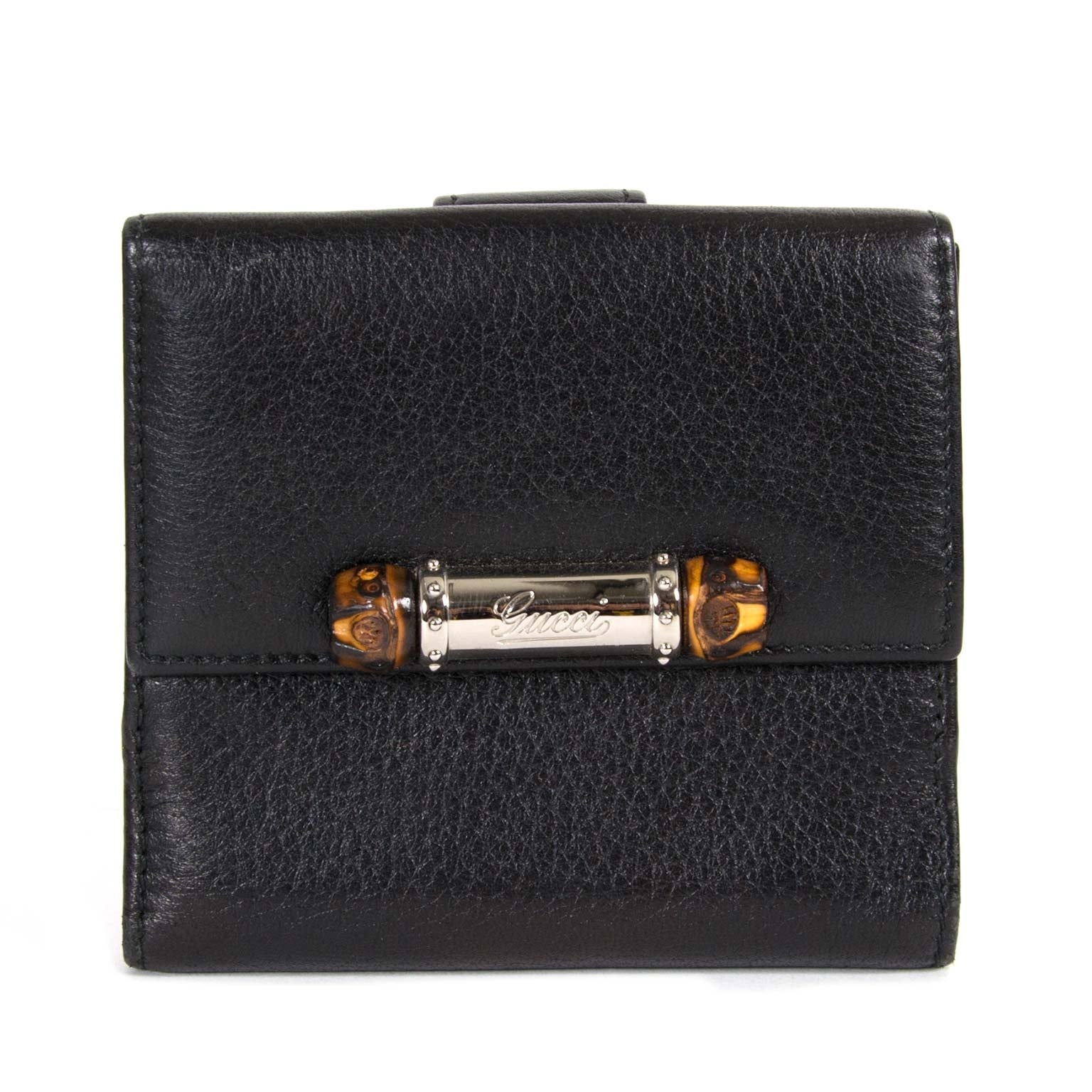 buy Gucci Black Bamboo Bi-Fold Wallet at labellov for the best price