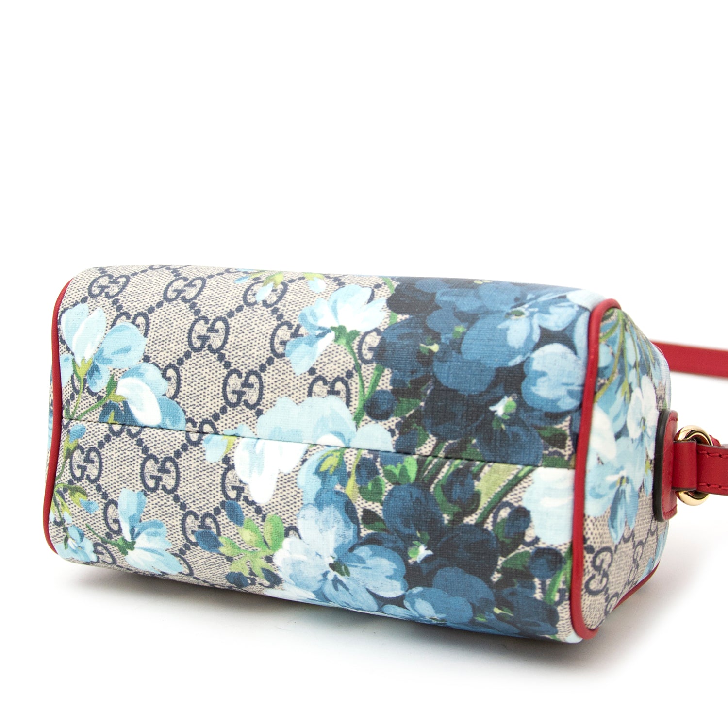 koop veilig online net als nieuw Gucci Mini Boston Bloom Supreme