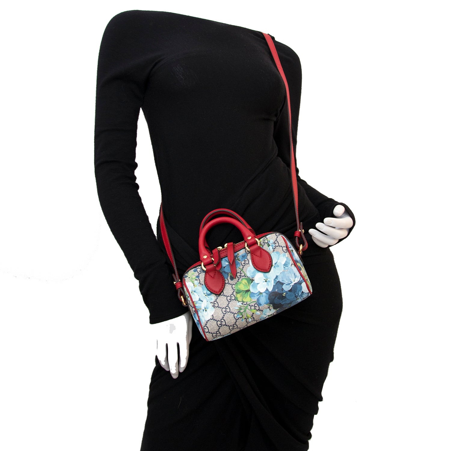 acheter en ligne pour le meilleur prix sac a main neuf Gucci Mini Boston Bloom Supreme