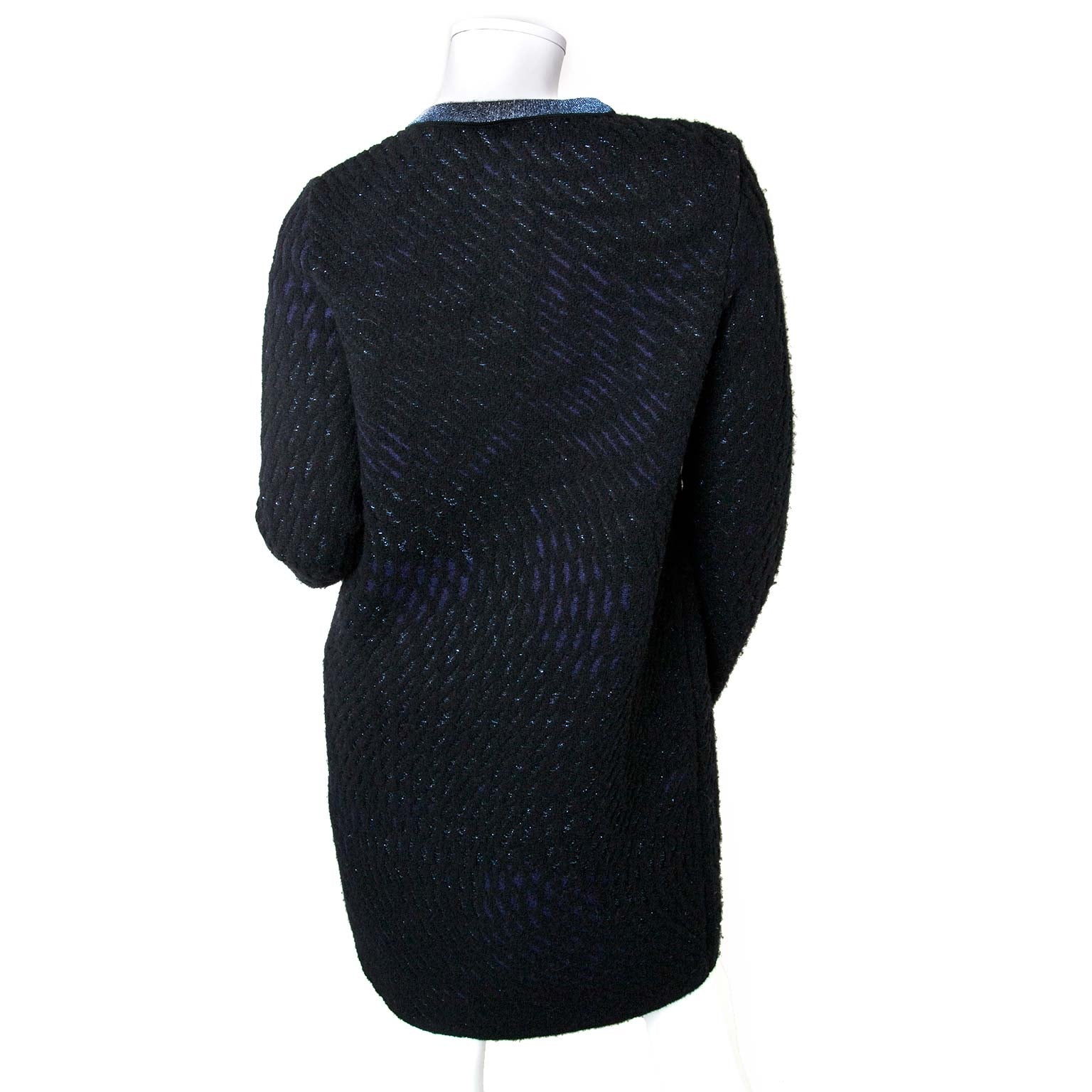 Missoni Knitted Black And Blue Cardigan - Size 40 now online at labellov.com for the best price