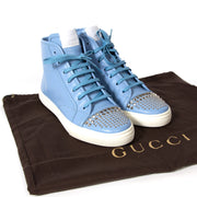 gucci high top baby blue sneakers now for sale at labellov vintage