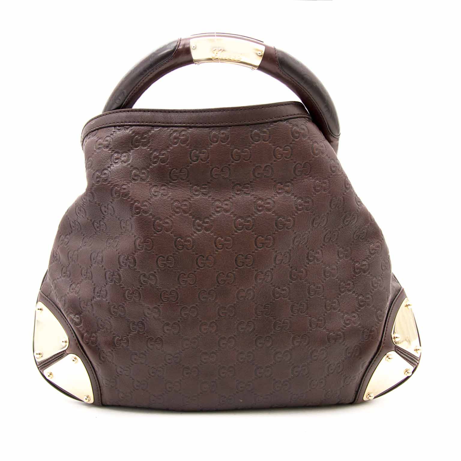 Gucci Dark Brown Babouska Indy Top Handle Bag