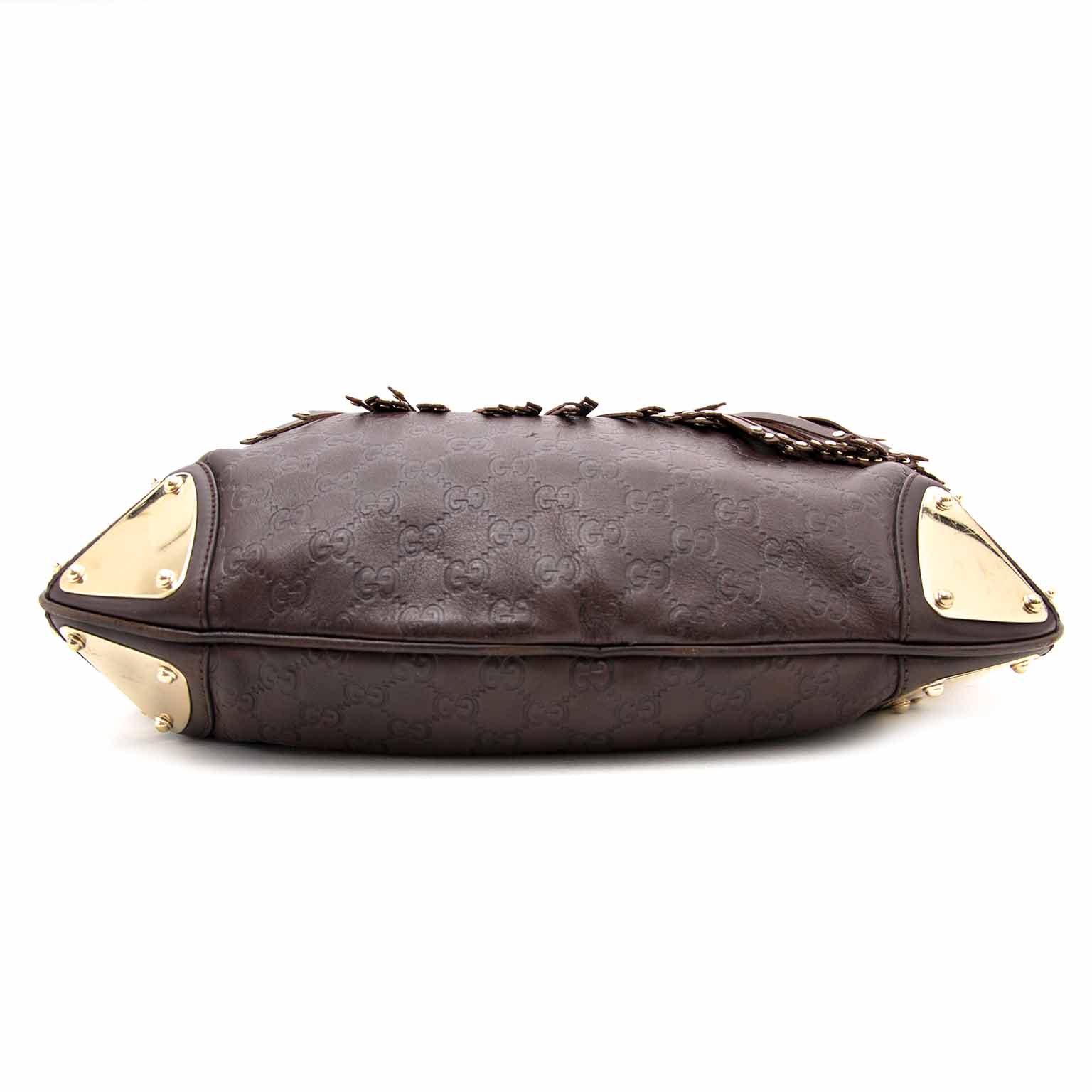 Gucci Dark Brown Babouska Indy Top Handle Bag