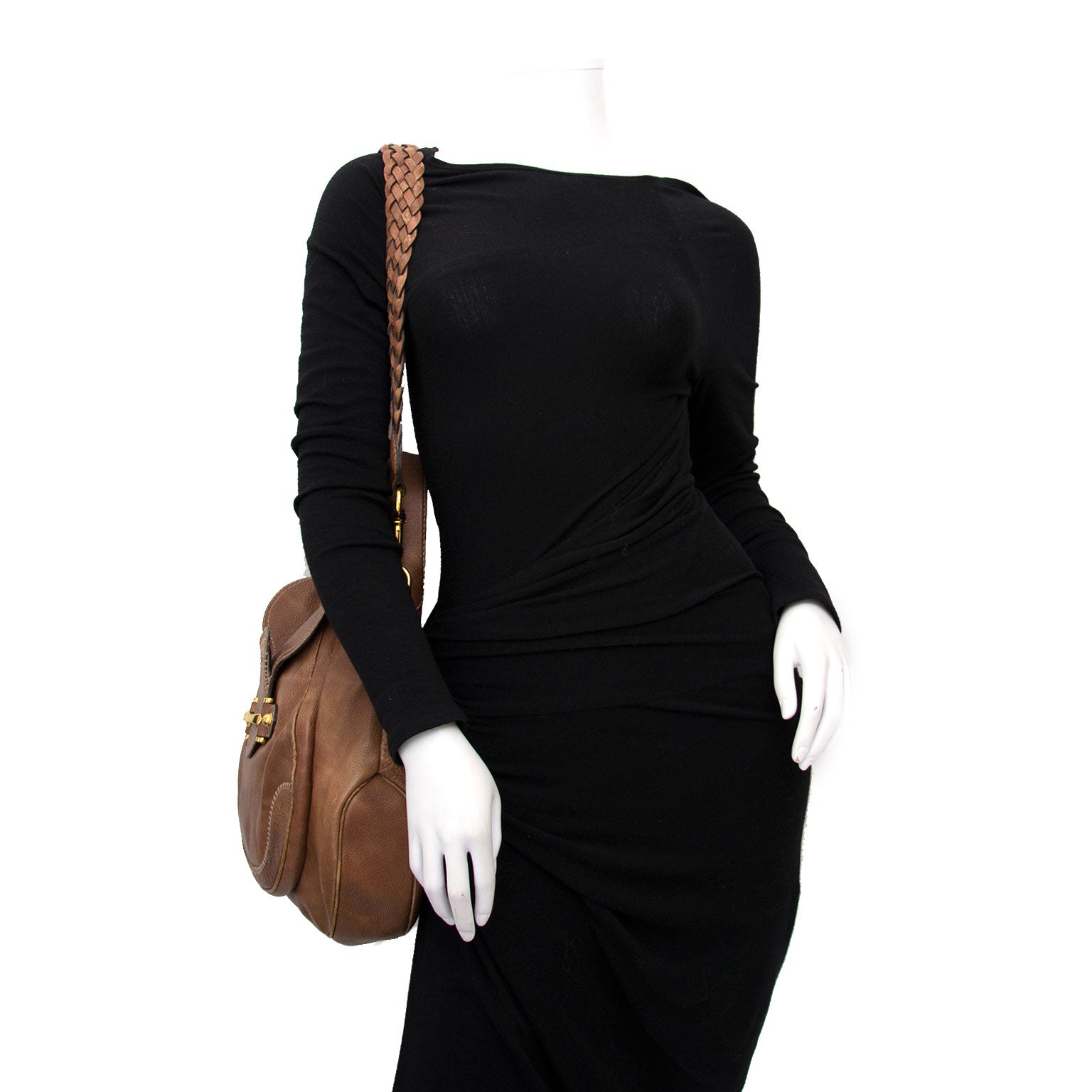 acheter en ligne pour le meilleur prix sac a main Gucci Brown Horsebit Bag + Strap