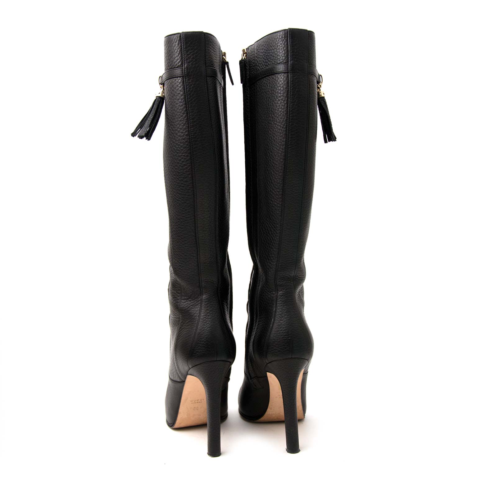 Gucci Zwartleren Laarzen - maat 38