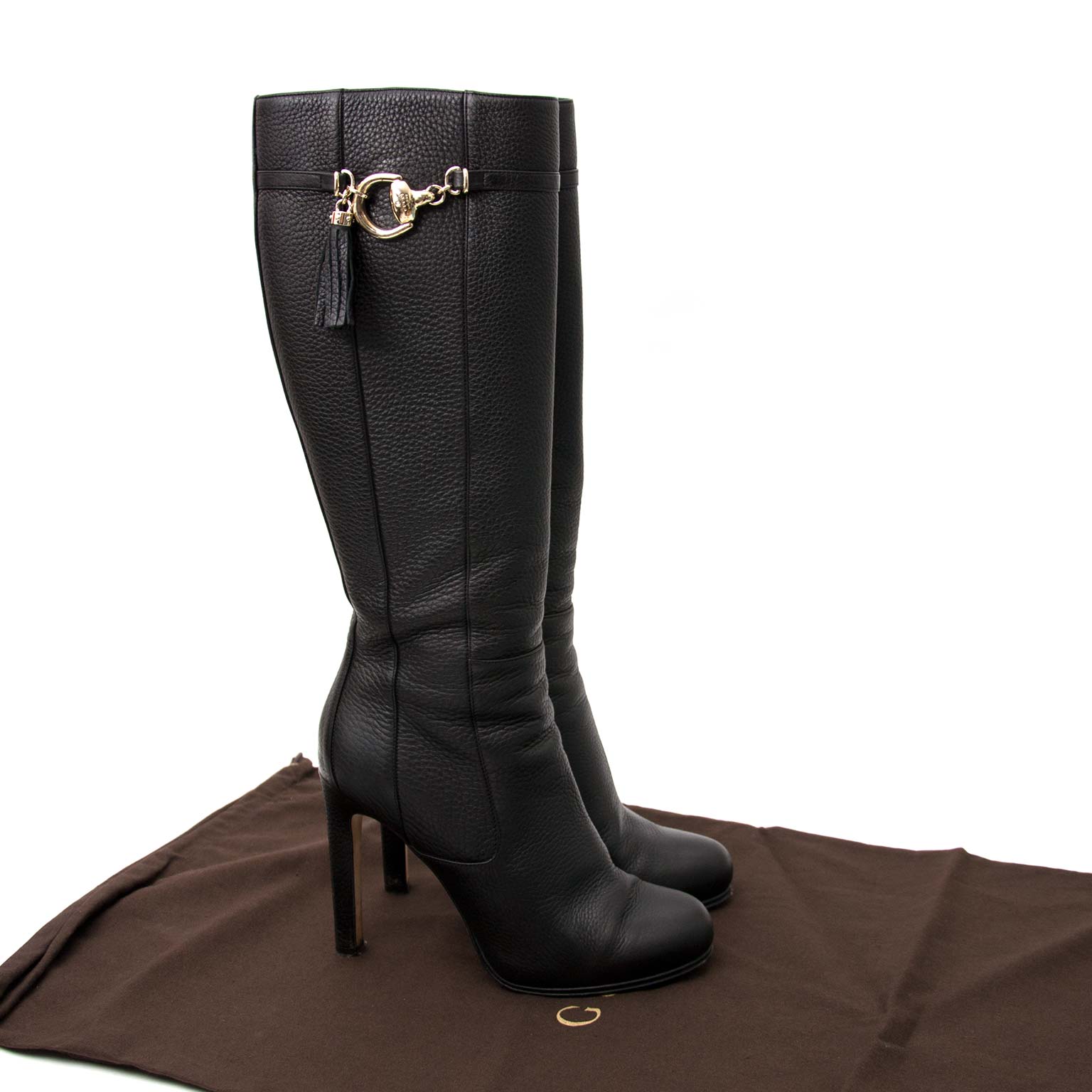 Gucci Zwartleren Laarzen - maat 38