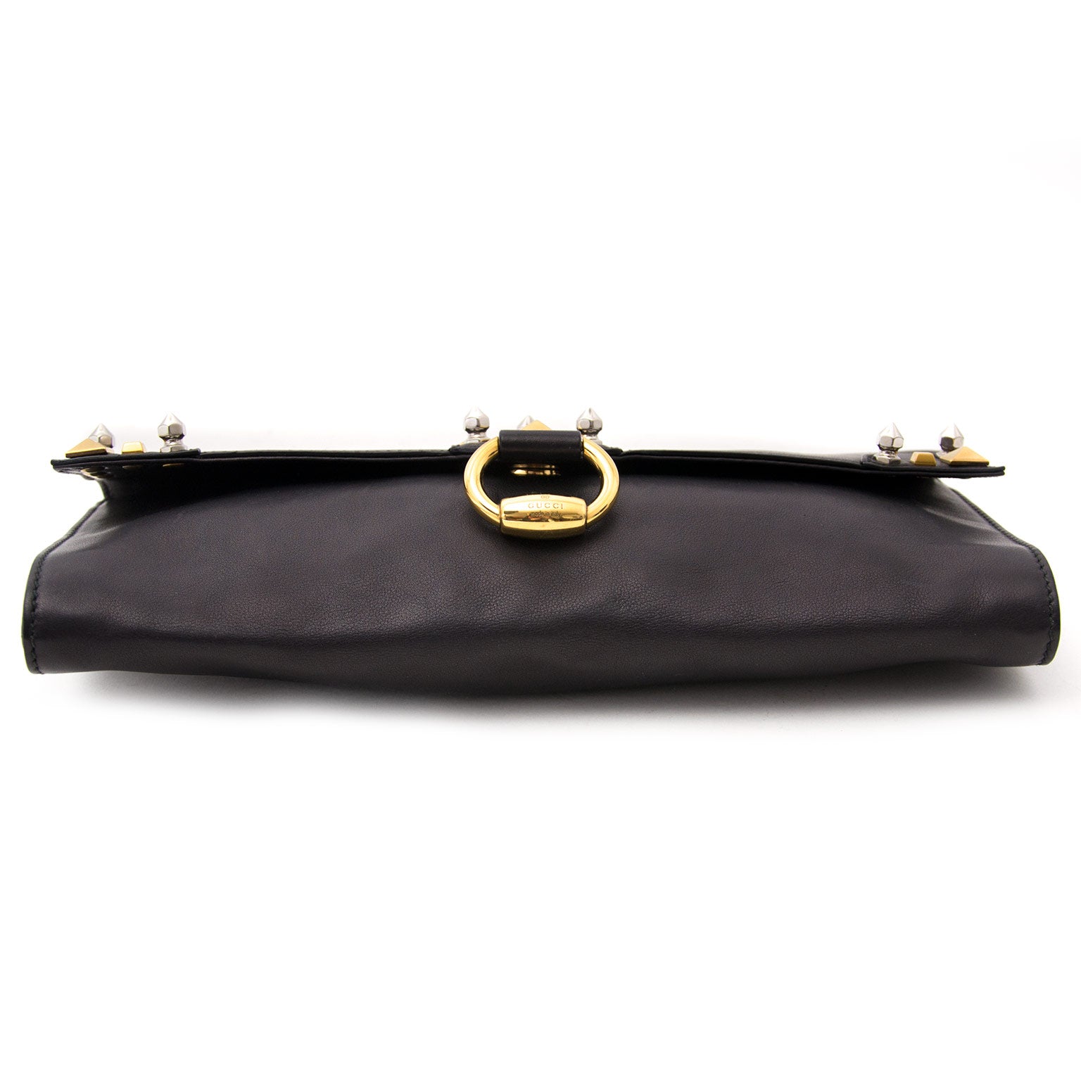 shop online at the best price Gucci Studded Fold Over Clutch
