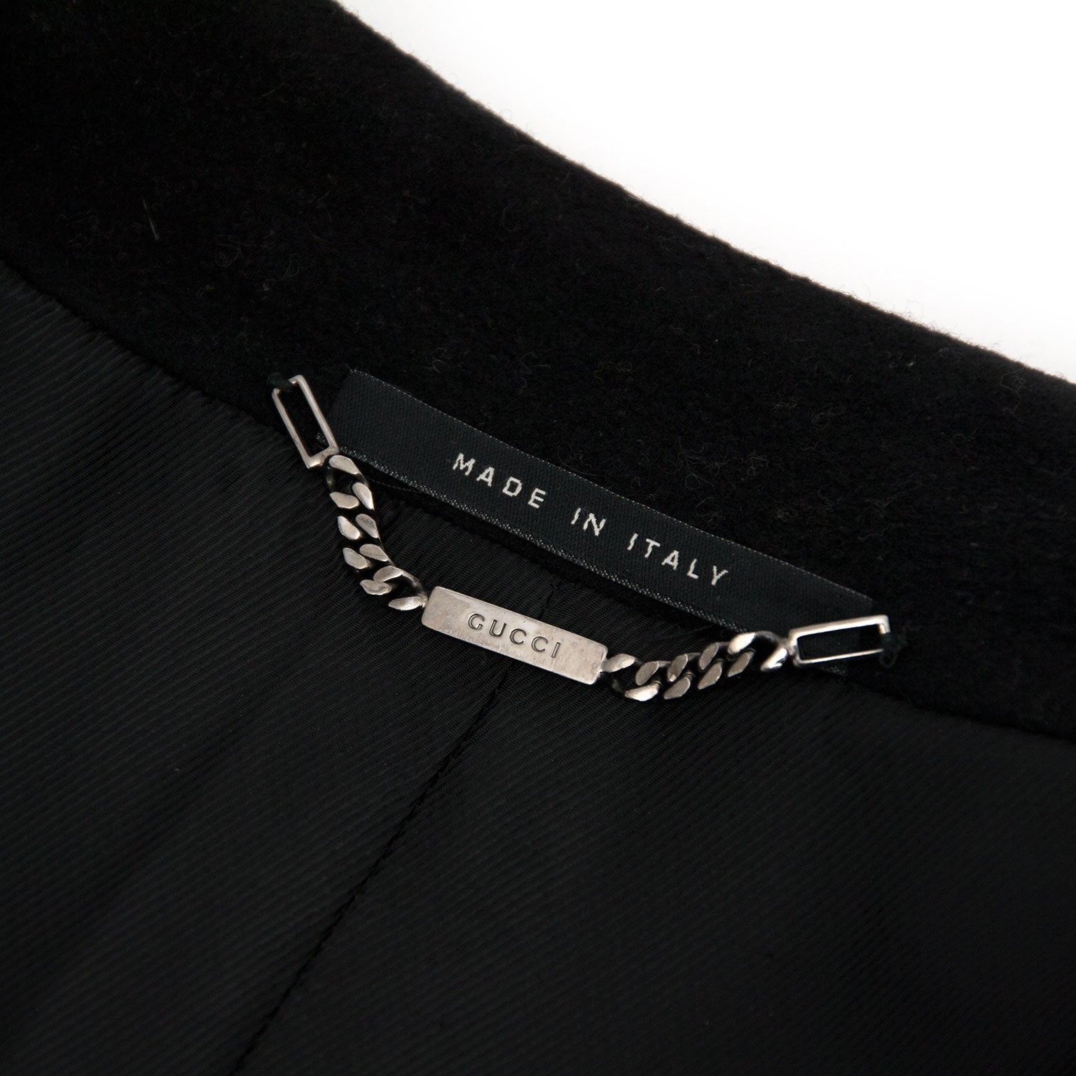 Koop een Gucci Black Cashmere Coat bij Labellov