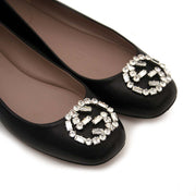shop safe online secondhand Gucci Black GG Ballet Flat