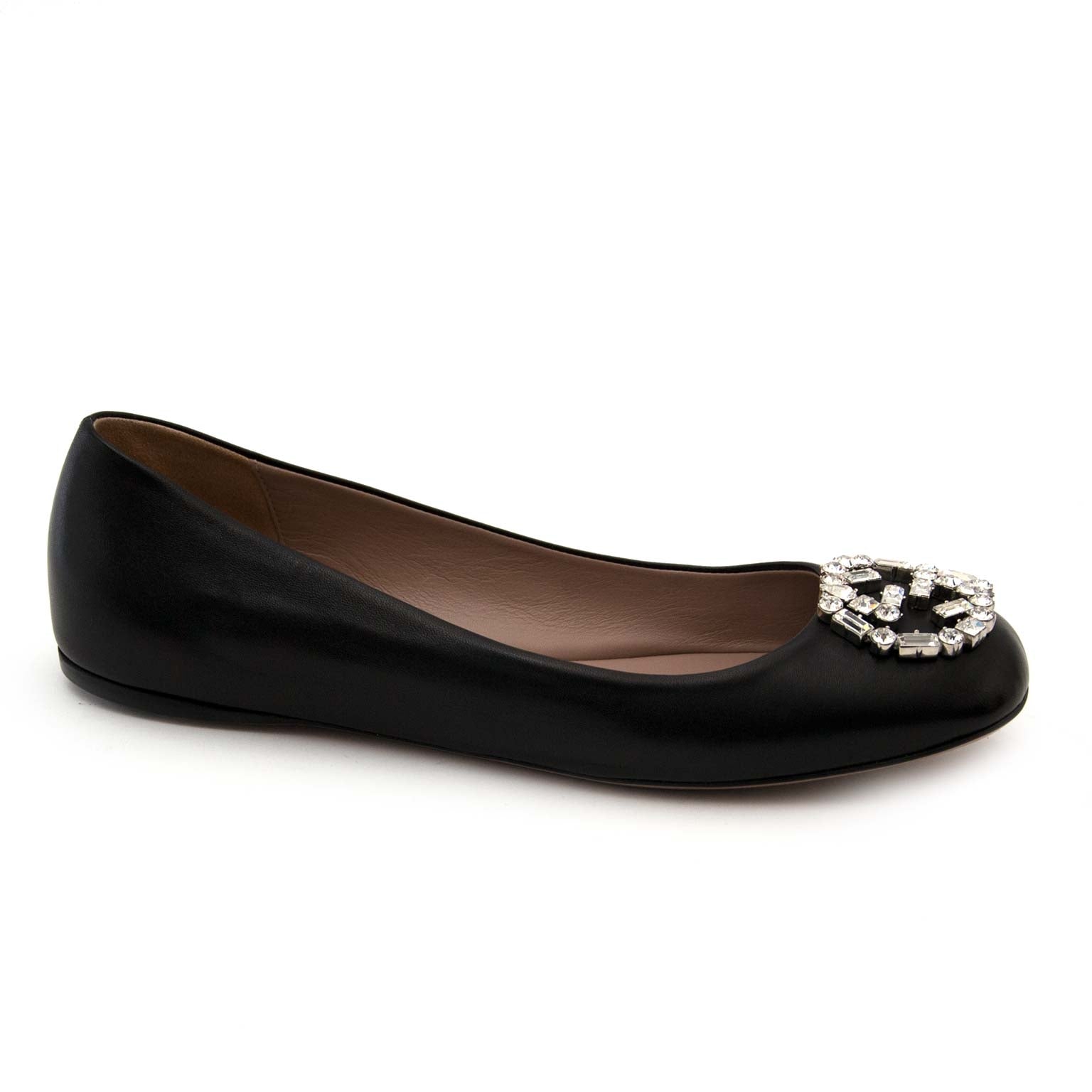 acheter en ligne pour le meilleur prix Gucci Black GG Ballet Flat