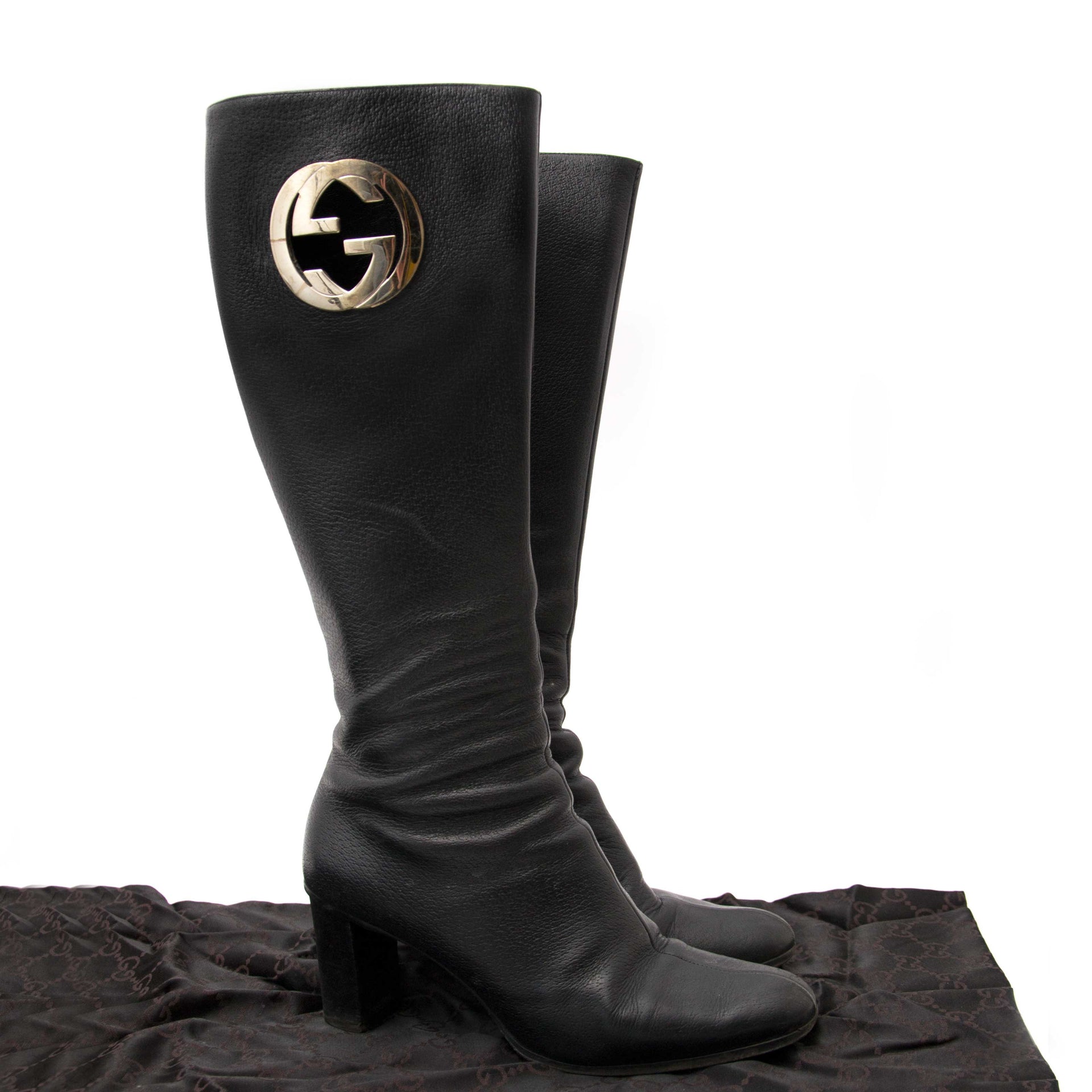 Acheter votre Gucci Black Leather Boots pour le meilleur prix chez Labellov