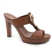 Buy authentic Gucci Brown Wood Heels size 39,5 at the right price
