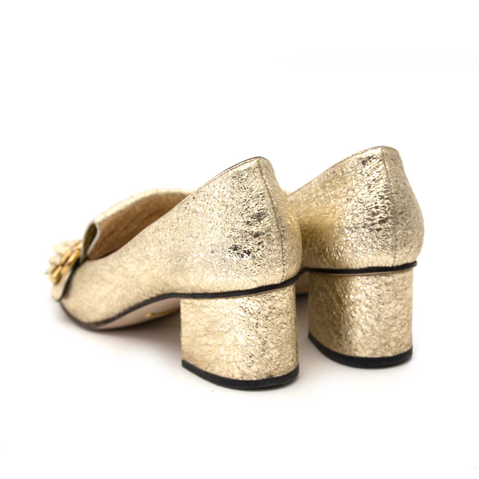 Gucci Glitter Mid Heel Pumps - Size 37
