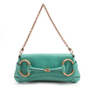 koop 2dehands handtas Gucci Green Horsebit Clutch aan de beste prijs 100% authentiek