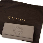 gucci grey soho leather wallet now for sale at labellov vintage fashion webshop belgium