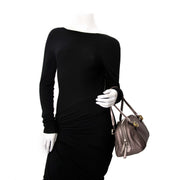 Gucci Guccisima Metallic Rose Bowling Bag for sale