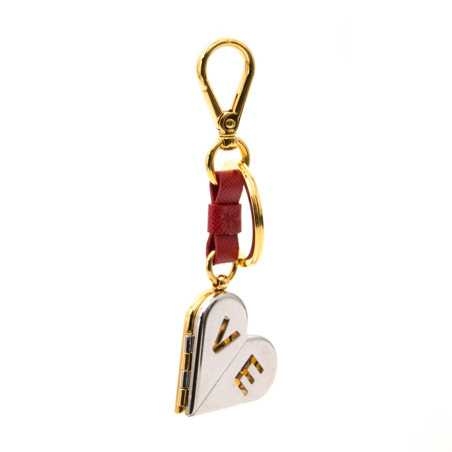 shop safe online aan de beste prijs Prada Gold and Silver Key Chain
