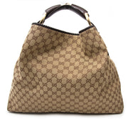 Gucci Brown Monogram Horsebit Bag kopen en verkopen aan de beste prijs