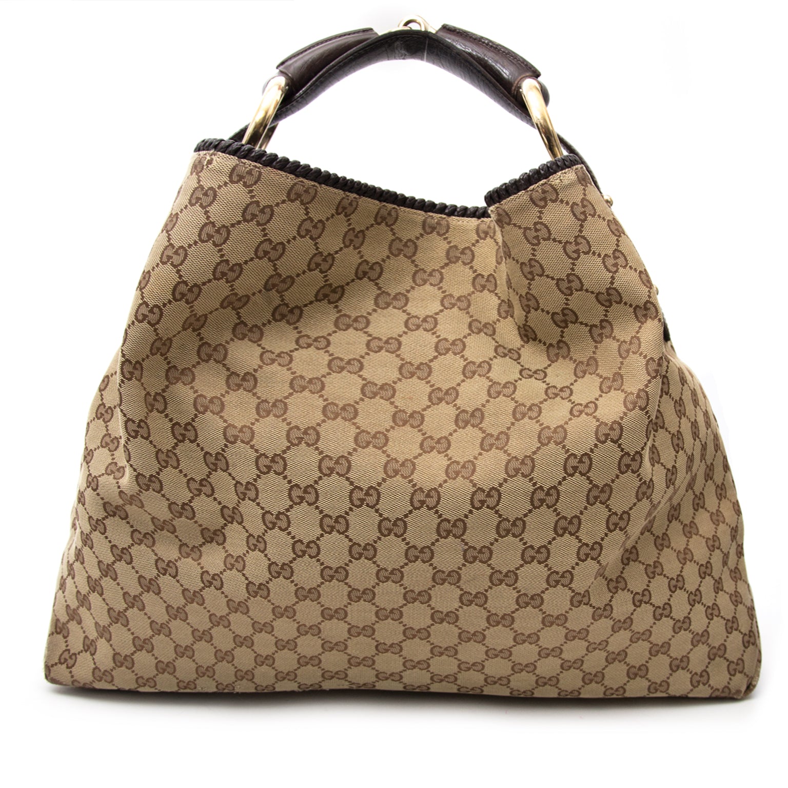 Gucci Brown Monogram Horsebit Bag kopen en verkopen aan de beste prijs