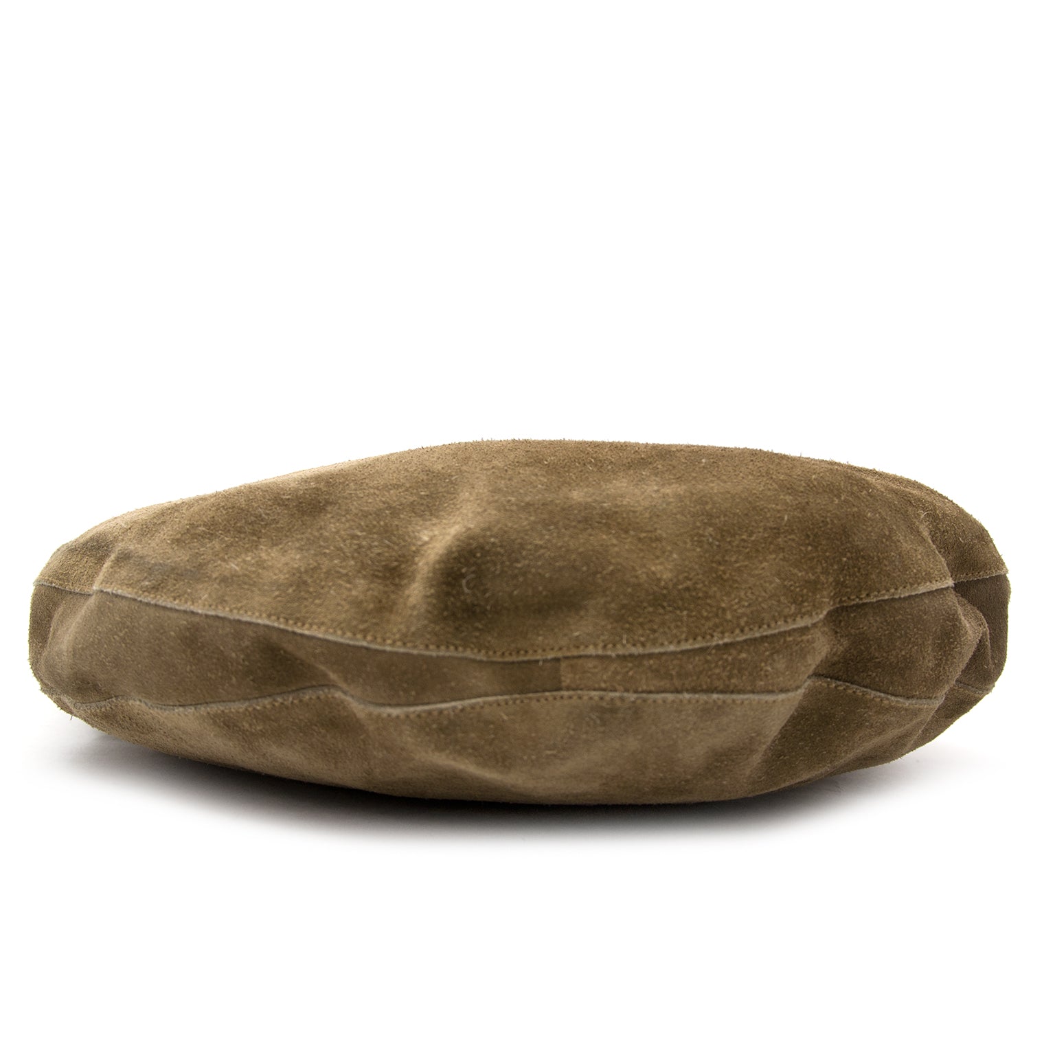 Acheter un Gucci Suede Khaki Topstitched Hobo chez Labellov