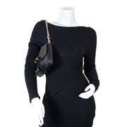 Gucci Black Leather Bamboo Croisette Evening Bag shop safe online wordlwide shipping