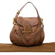 acheter en ligne pour le meilleur prix sac a main Gucci Brown Horsebit Bag + Strap