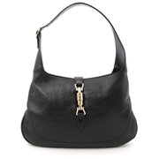 shop safe online secondhand designer luxury Gucci Black Jackie Leather Shoulder Bag