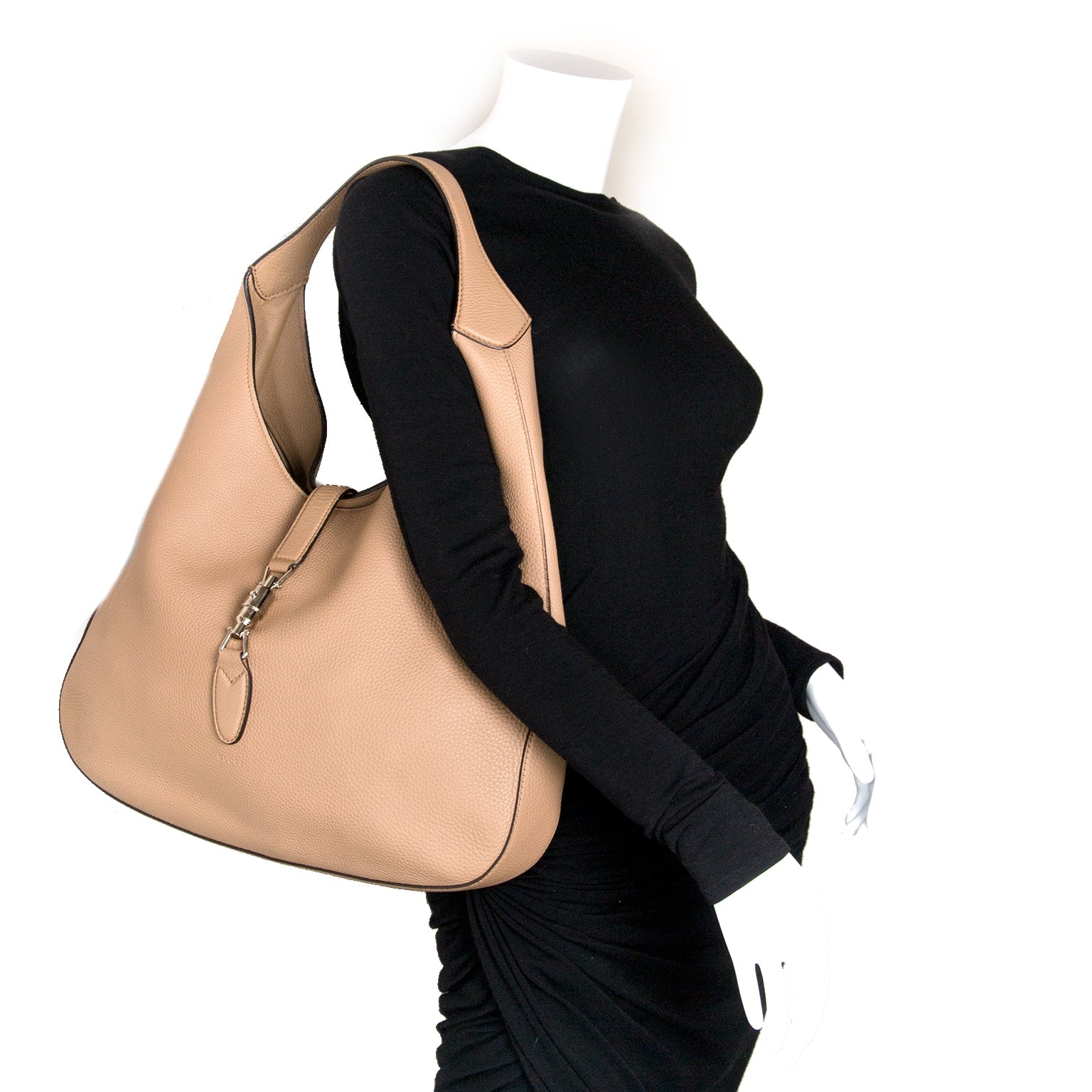 Gucci Jackie Camel Leather Hobo Bag for the best price at Labellov