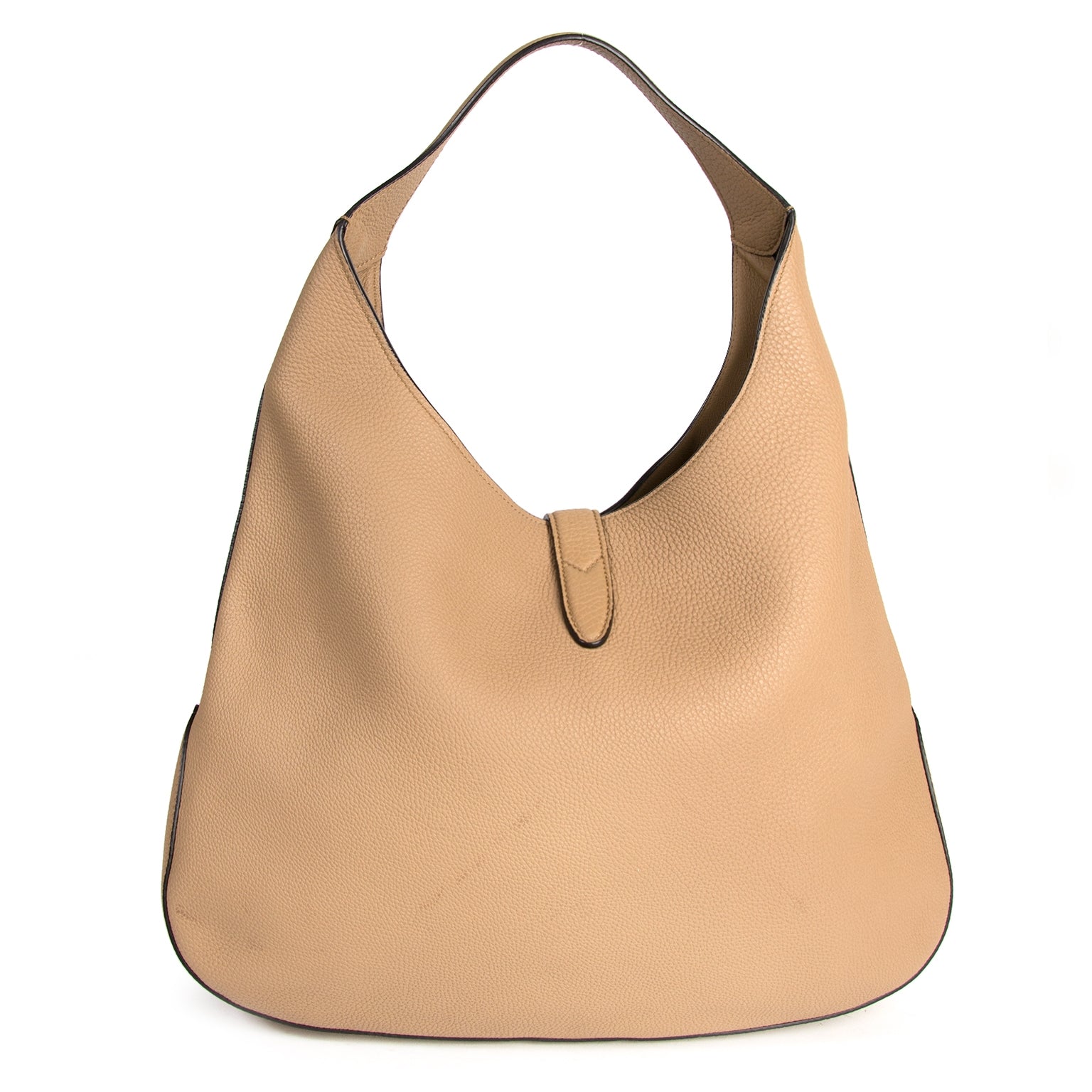 Gucci Jackie Camel Leather Hobo Bag