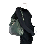 buy Gucci Green Metallic Calfskin Medium Jackie Shoulderbag at pay save online at labellov.com