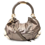 acheter en ligne pour le meilleur prix sac a main Gucci Metallic Python Babouska Indy Bag