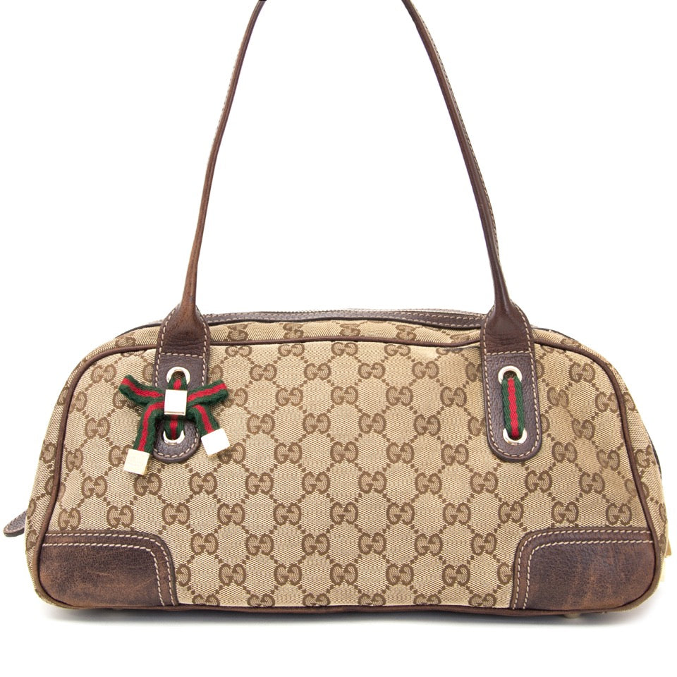 Gucci Bruine Monogram Schoudertas